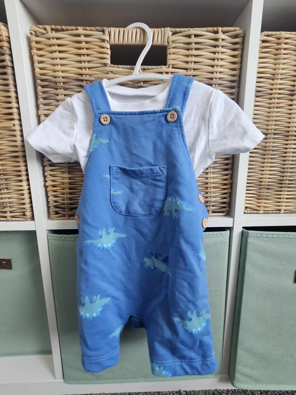 Pekkle Tee and Short Overalls Set 9 Months